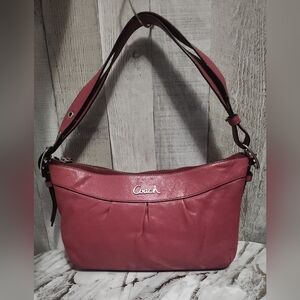 🌷Coach Ashley Pink Rose Leather Shoulder Bag🌷